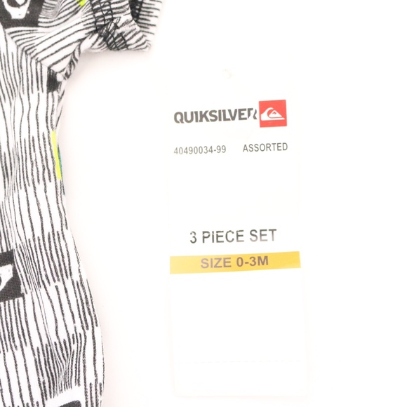Quiksilver Onesie SO CUTE Lime Blue Black 0-3M - Picture 2 of 2